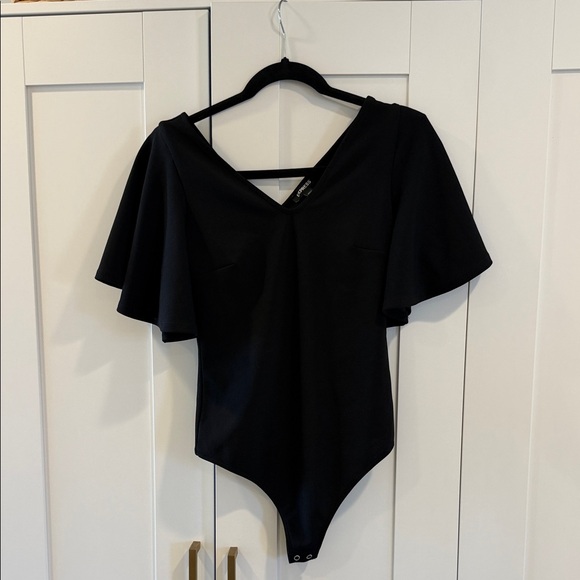 Express Tops - Express  V-Neck Bodysuit